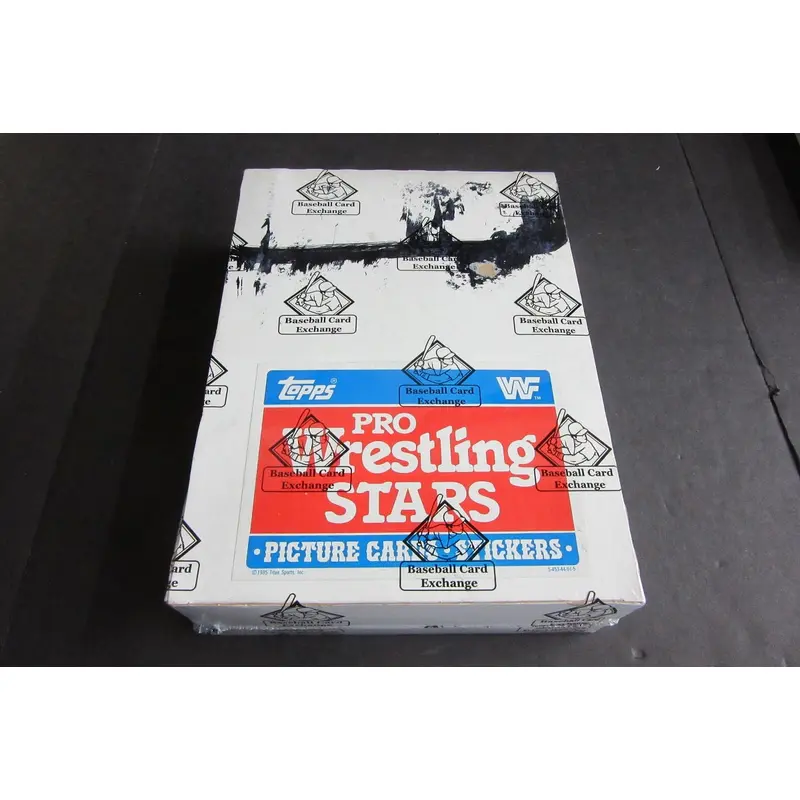 1985 Topps WWF Pro Wrestling Stars Unopened Rack Box (BBCE) (A11159) (Read)
