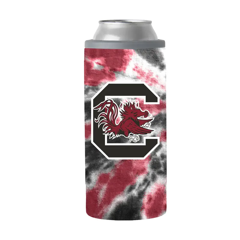 South Carolina 12oz Tie Dye Slim Can Coolie
