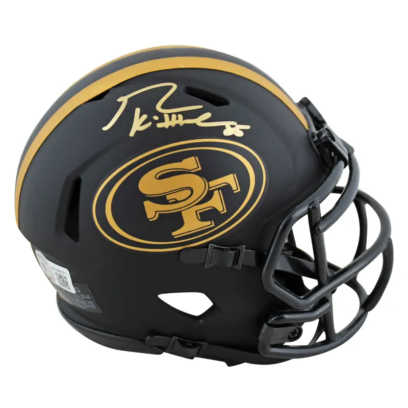 49ers George Kittle Authentic Signed Eclipse Speed Mini Helmet BAS Witnessed