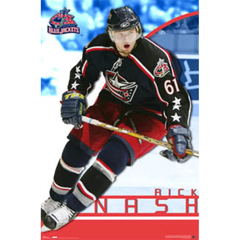 Rick Nash "Superstar" Columbus Blue Jackets NHL Action Poster - Costacos 2007