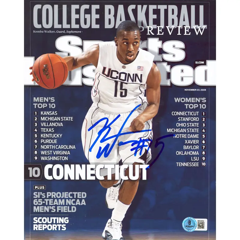 Uconn Kemba Walker Authentic Signed 8x10 Vertical Photo Autographed BAS #BR24954