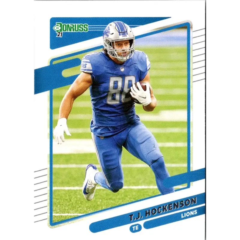2021 Donruss Press Proof Blue T.J. Hockenson #176