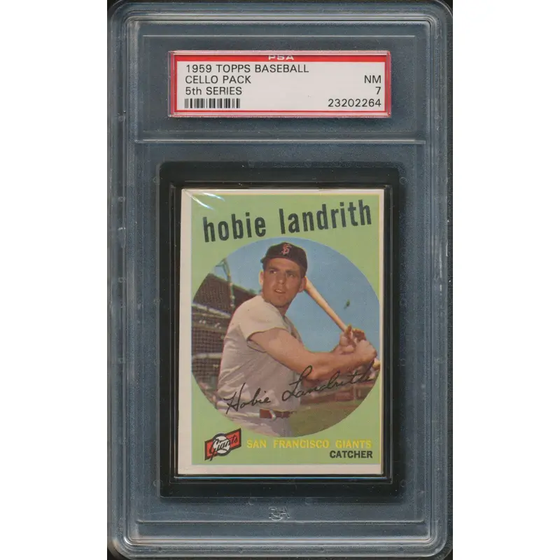 1959 Topps Baseball Unopened 5th Series Cello Pack PSA 7