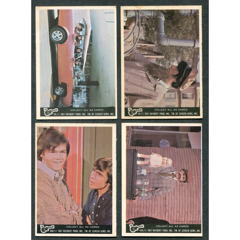 1966 Donruss The Monkees Complete Series A Set (44) VG/EX EX/MT