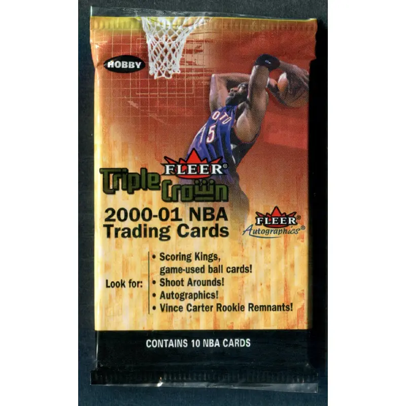 2000/01 Fleer Triple Crown Basketball Unopened Pack (Hobby) (10)