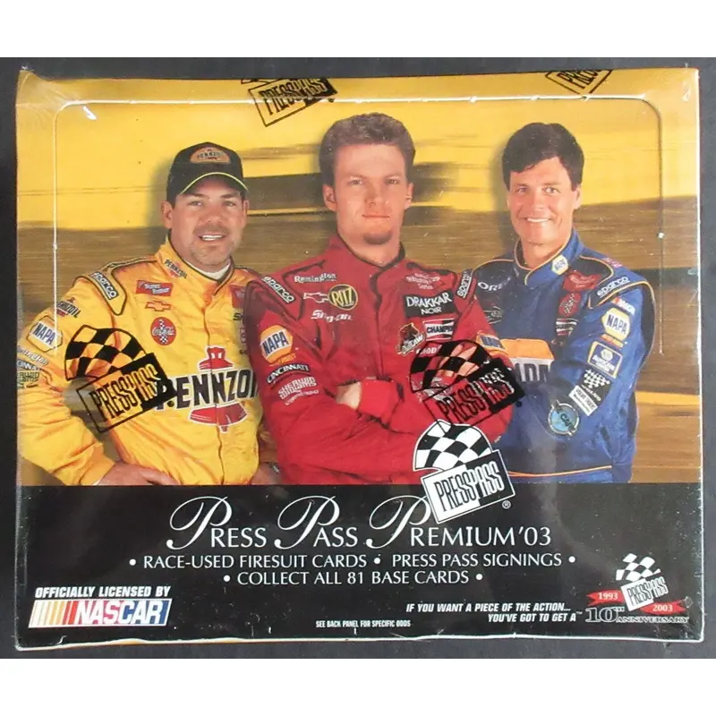 2003 Press Pass Premium Racing Box (Retail) (28/4)