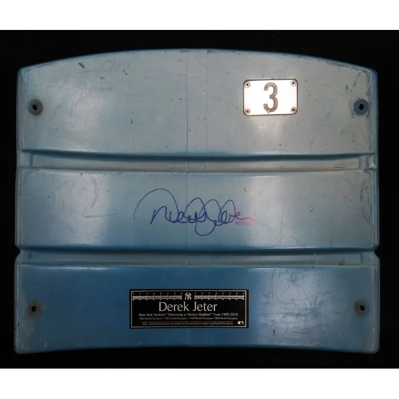 Derek Jeter Signed Game Used Yankee Stadium Original Seatback Steiner & MLB Auth