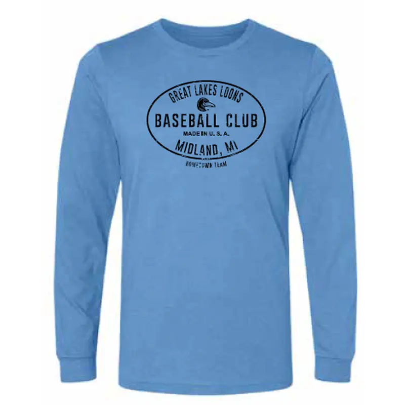 Great Lakes Loons 108 Stitches Blue Baseball Club Long Sleeve