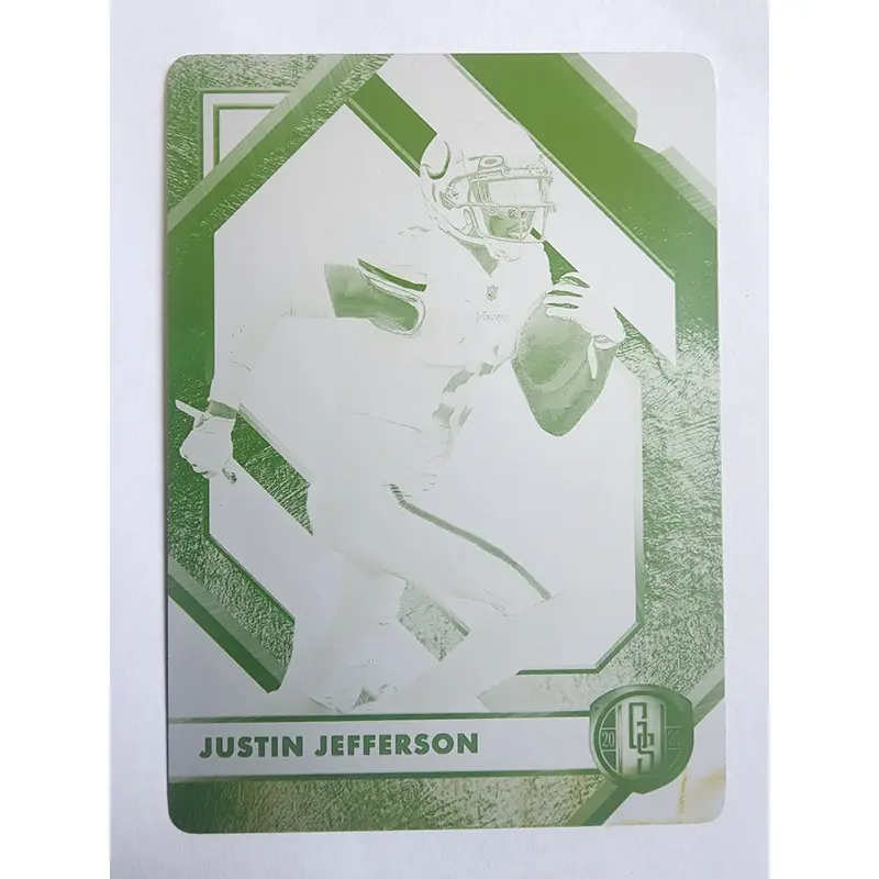 Justin Jefferson 2020 Gold Standard Yellow Printing Plate #1/1