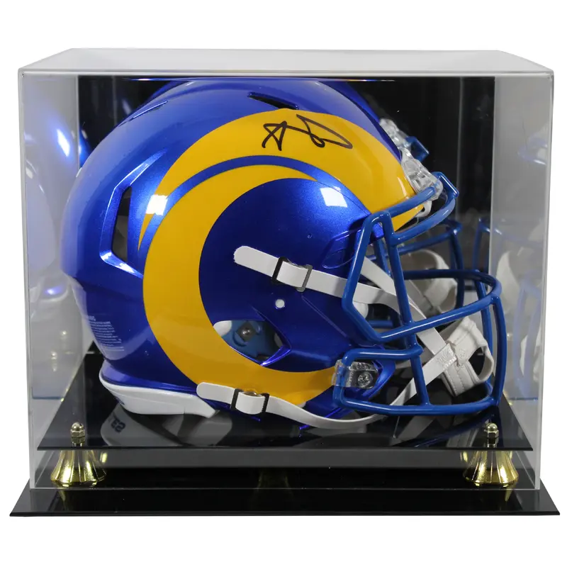 Rams Aaron Donald Signed Full Size Speed Proline Helmet w/ Case BAS Witnessed