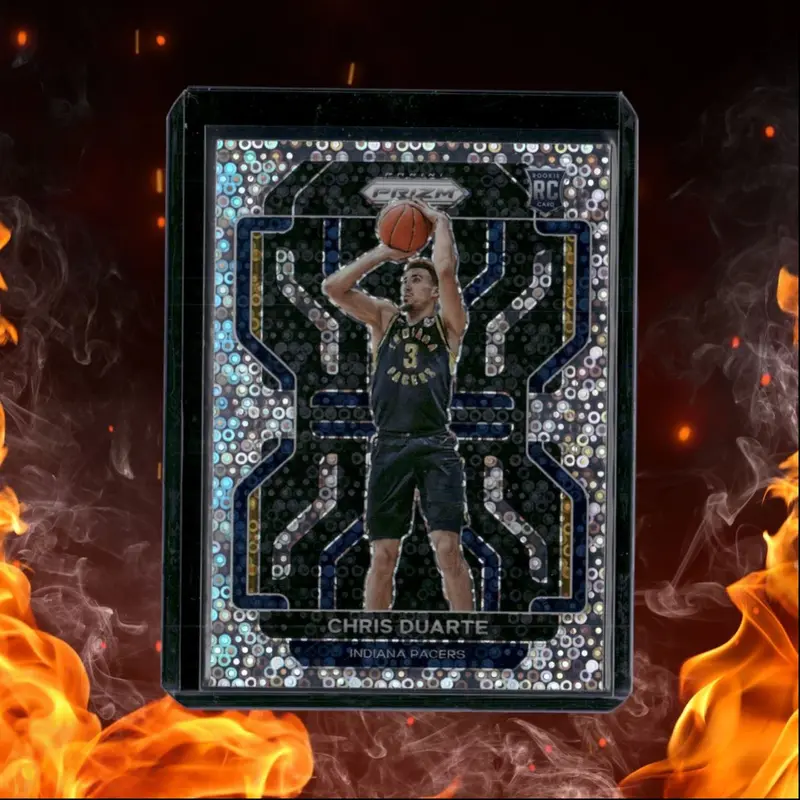 2021-22 Panini Prizm Chris Duarte Fast Break Disco Prizm Rookie #315