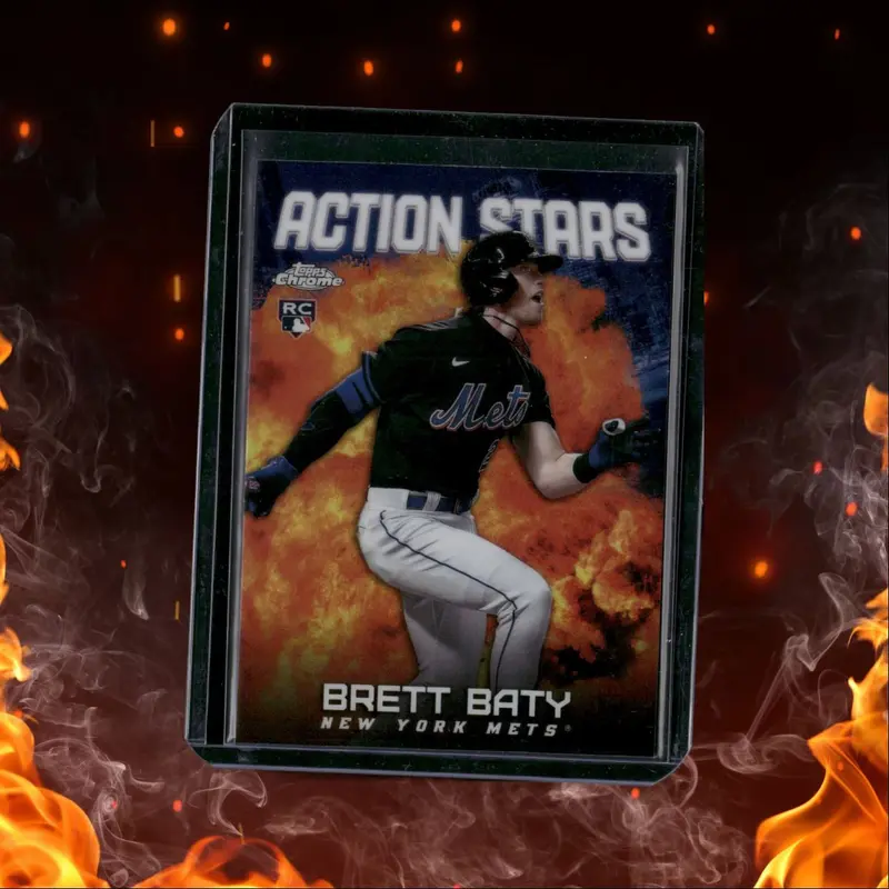2023 Topps Chrome Update Action Stars Brett Baty Rookie #ASC-11