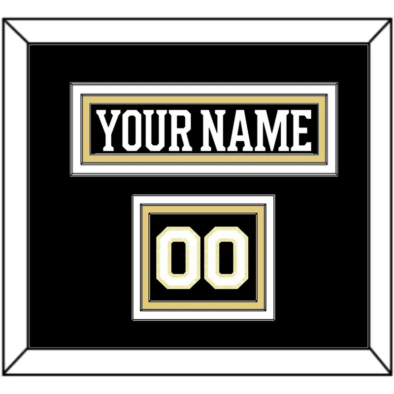 Boston Nameplate & Number (Shoulder) - Centennial Home Black - Triple Mat 2