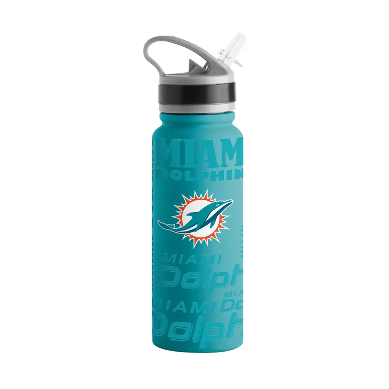 Miami Dolphins 25oz Replay SingleWall FlipTop Bottle