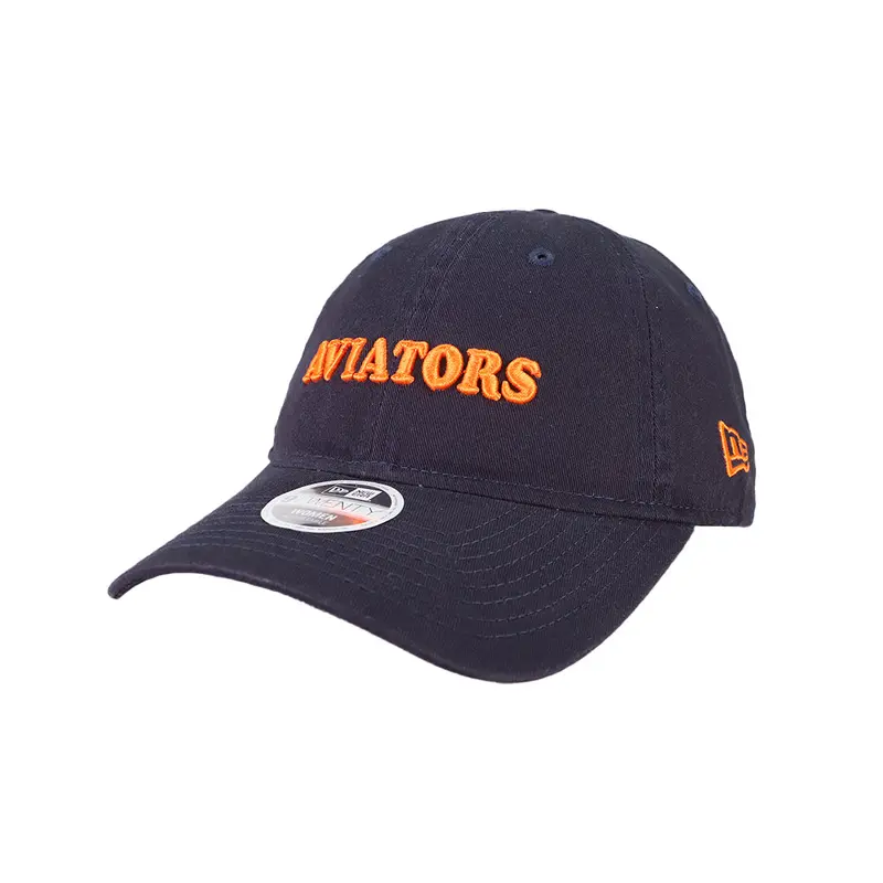 Women's New Era Aviators Shoutout Navy 9TWENTY Strapback Hat