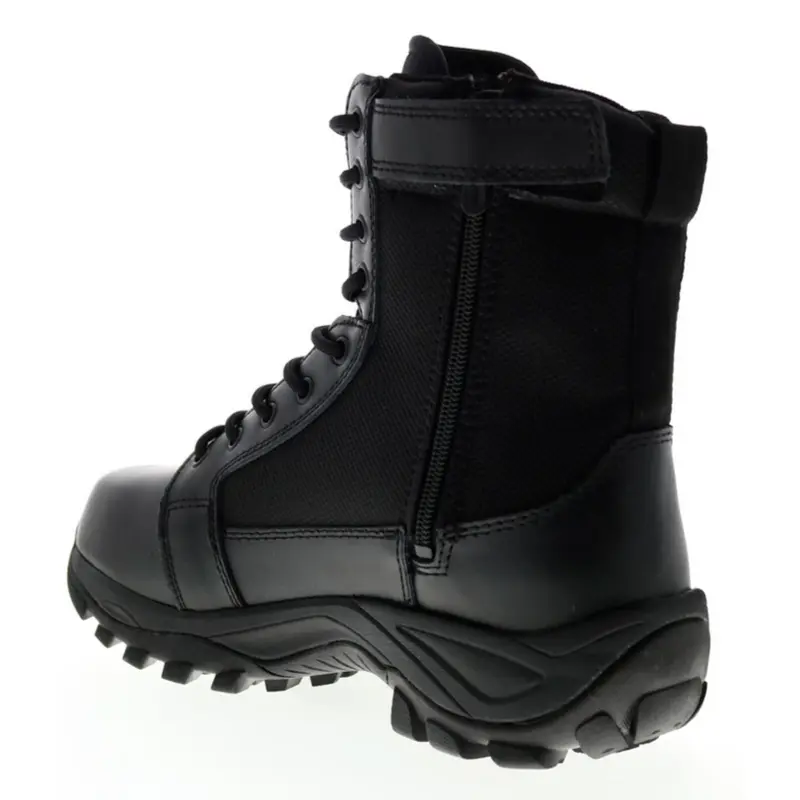 Bates Fuse Tall Size Zip  Mens Black Leather Lace Up Tactical Boots E06510