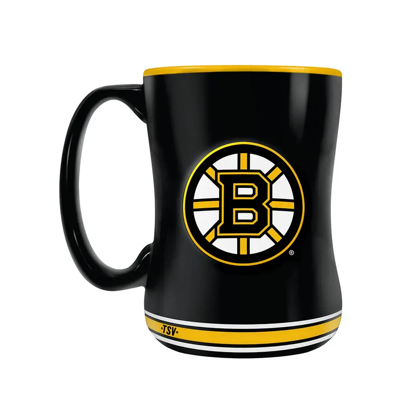 NHL Boston Bruins Jersey Style Sculpted Mug (20 oz)