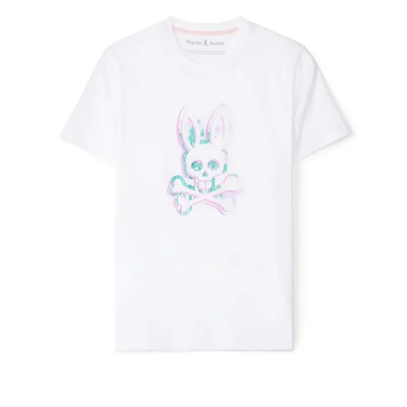PSYCHO BUNNY KIDS WHITE T SHIRT B0U609C200 WHT