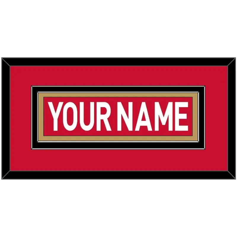 Ottawa Nameplate - Home Red (2007-2017) - Double Mat 3