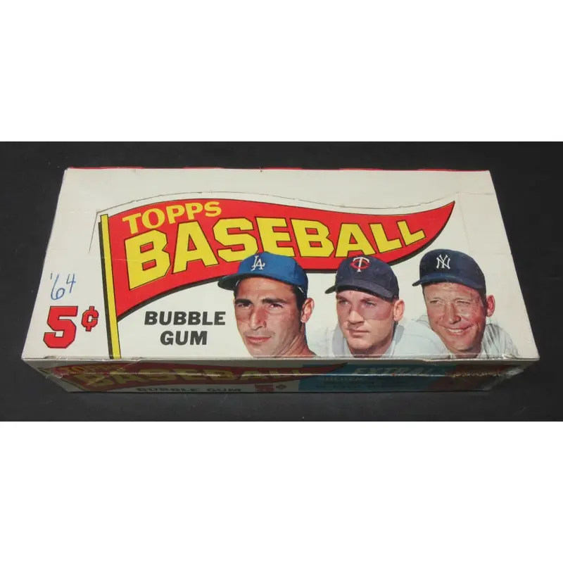 1965 Topps Baseball 5 Cent Empty Display Box (Embossed Card)