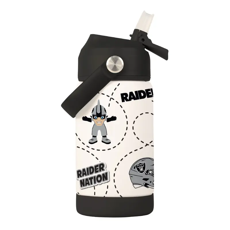 Las Vegas Raiders 12oz Mascot SS Kids Bottle