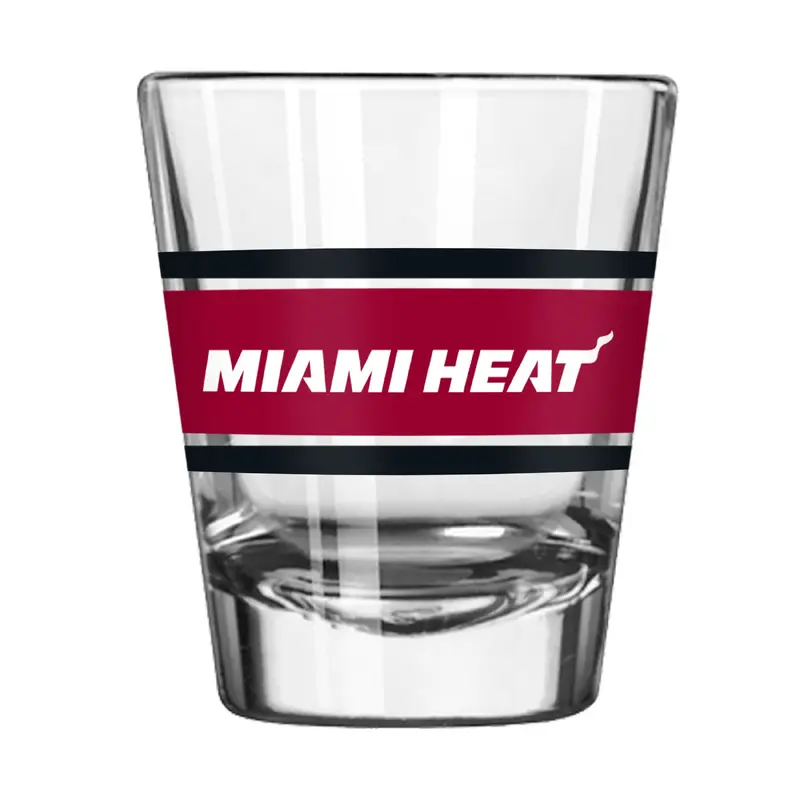 Miami Heat 2oz Stripe Shot Glass