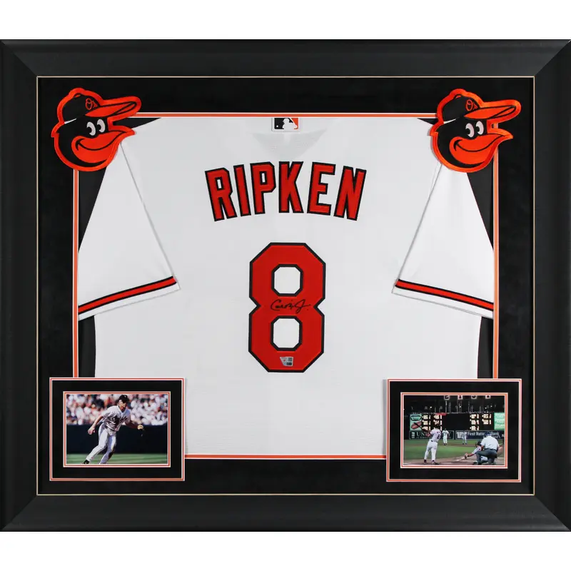 Orioles Cal Ripken Jr. Authentic Signed White Nike Framed Jersey Fanatics