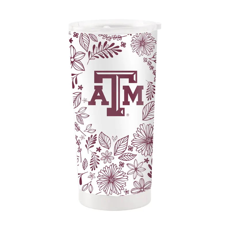 Texas A&M 20oz Botanical Stainless Steel Tumbler