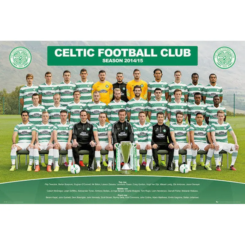 Celtic FC Official SPL Soccer Team Portrait 2014/15 Poster - GB Eye (UK)
