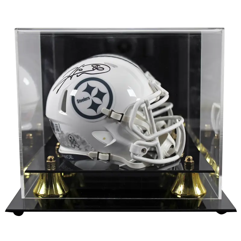 Steelers Hines Ward Signed STS III Speed Mini Helmet W/ Case BAS Witnessed