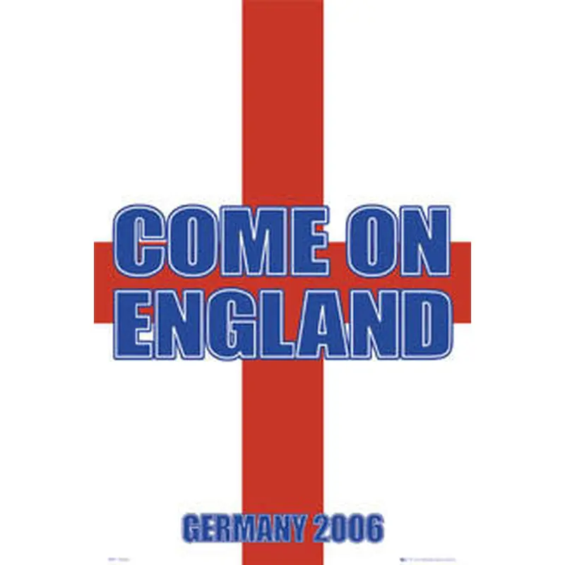 Team England Football "Come On England" Poster - GB Posters 2006