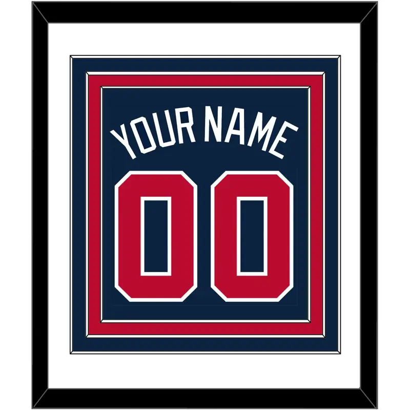 Atlanta Name & Number - Alternate Road Blue - Triple Mat 1