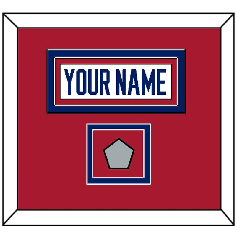 Montreal Nameplate & Stanley Cup Finals Patch - Home White (1984-1997) - Double Mat 2