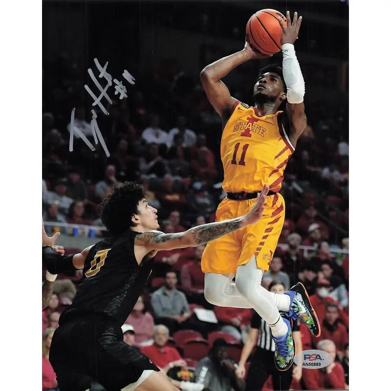 Tyrese Hunter signed 8x10 photo PSA/DNA Iowa State Cyclones Autographed