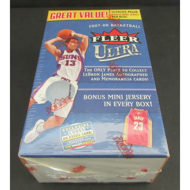 2007/08 Fleer Ultra Basketball Blaster Box (10/5 plus mini jersey)