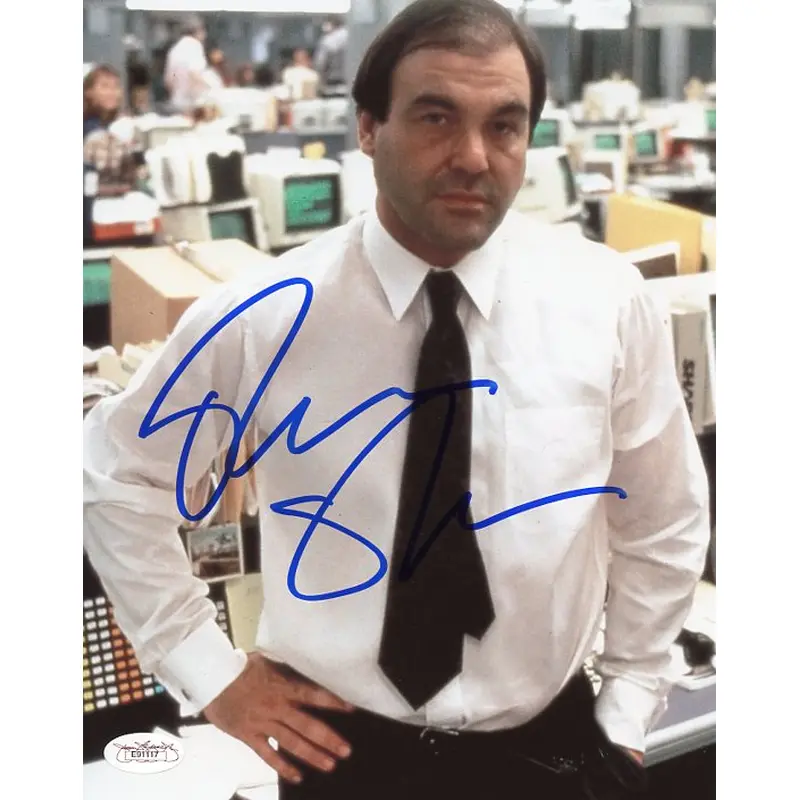 Oliver Stone Wall Street Signed Authentic 8X10 Photo Autograph JSA #E91117
