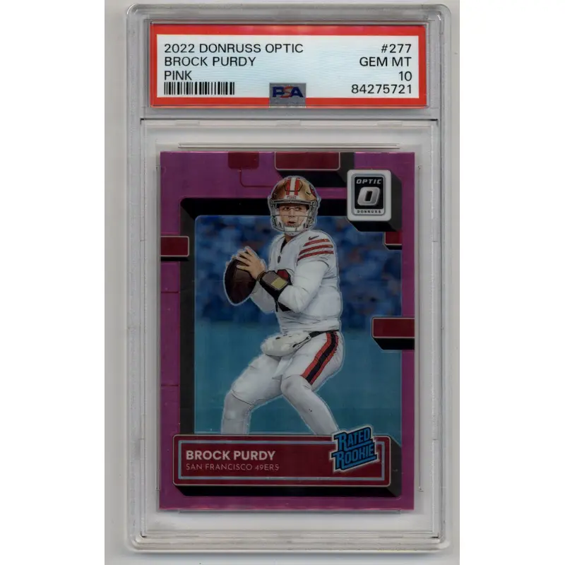 Brock Purdy 2022 Optic Pink #277 PSA 10 Gem Mint 5721