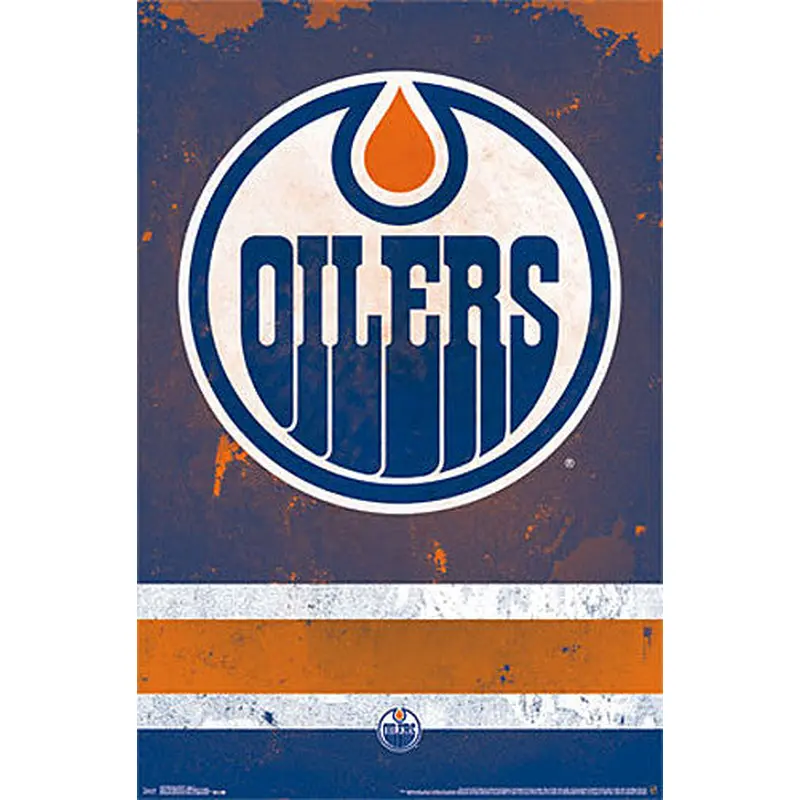 Edmonton Oilers Official NHL Hockey Team Logo Poster - Trends International