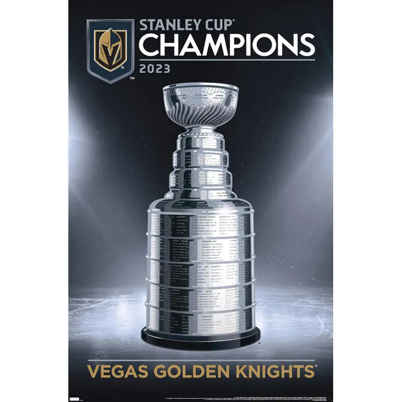 Vegas Golden Knights 2023 "Stanley Cup Glory" Commemorative Poster - Costacos Sports