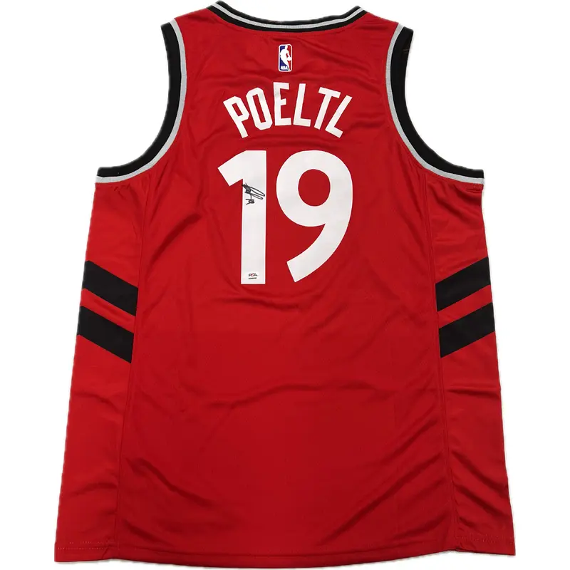 Jakob Poeltl signed jersey PSA/DNA Toronto Raptors Autographed