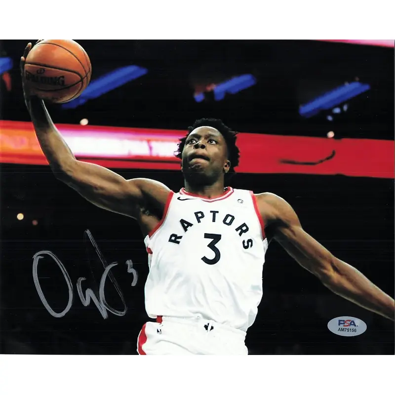 OG ANUNOBY signed 8x10 photo PSA/DNA Toronto Raptors Autographed