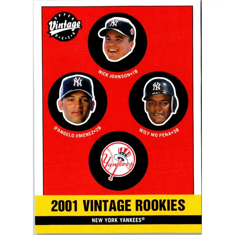2001 Upper Deck Vintage Nick Johnson/D'Angelo Jimenez/Wily Mo Pena #354