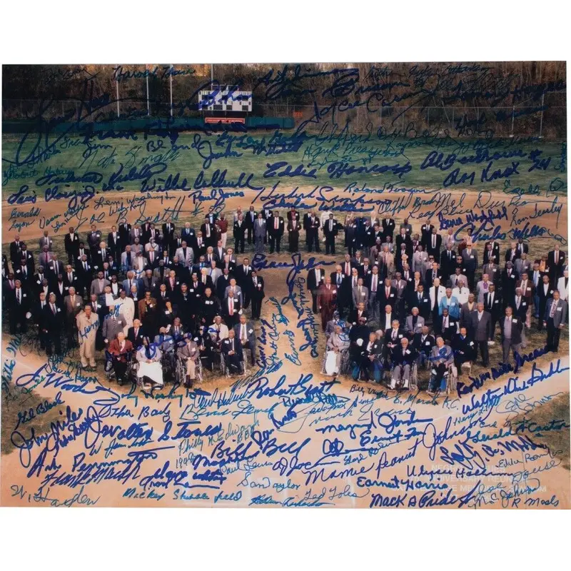 Negro League Legends Signed 11x14 Photo 115 Signatures! JSA COA