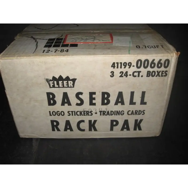 1985 Fleer Baseball Rack Pack Case (3 Box) (Authenticate)