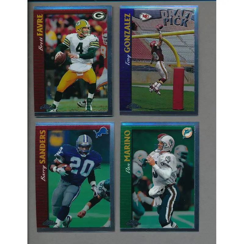 1997 Topps Chrome Football Complete Set (165) NM/MT MT