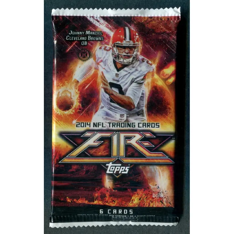2014 Topps Fire Football Unopened Pack (Hobby) (6)