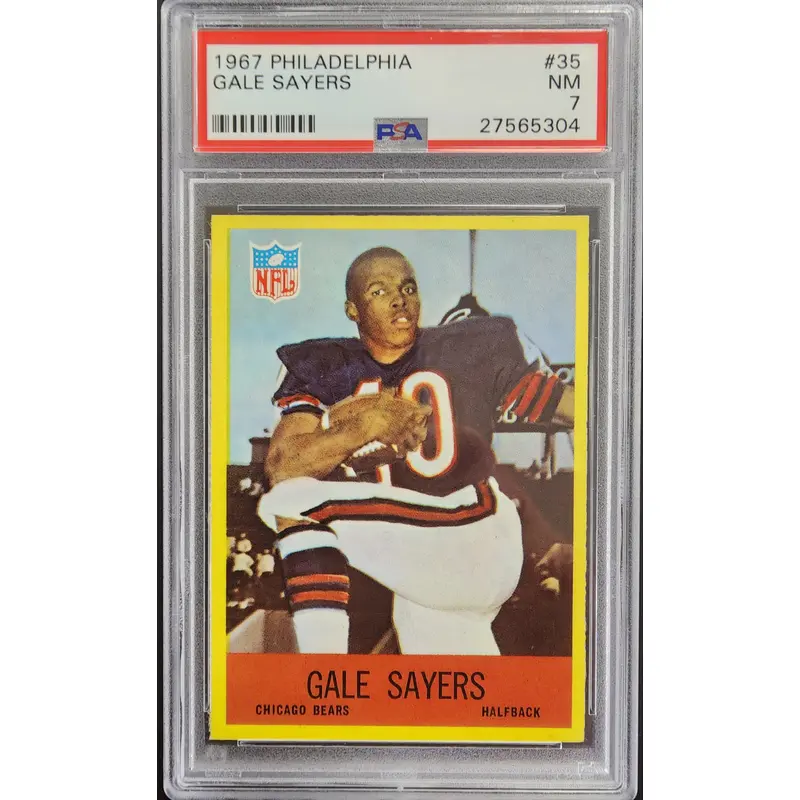 Gayle Sayers 1967 Philadelphia #35 PSA 7 Near Mint
