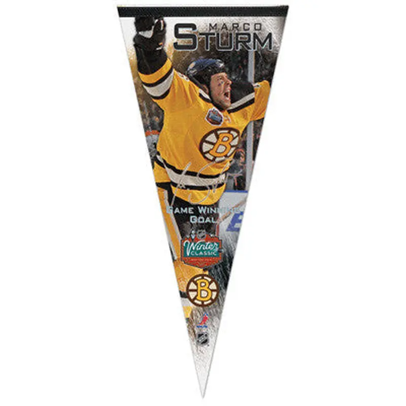 Marco Sturm "Game Winning Goal" XL Premium Felt Pennant - Wincraft
