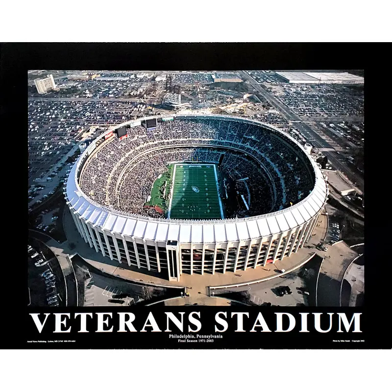 Philadelphia Eagles Veterans Stadium Gameday Classic Poster Print - Aerial Views