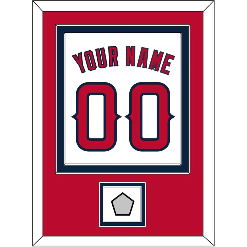 Los Angeles Name, Number & World Series Patch - Home White (2002-2023) - Double Mat 2